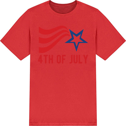 Patriotic Unisex T-Shirt for Fourth of July Equestrian Fun