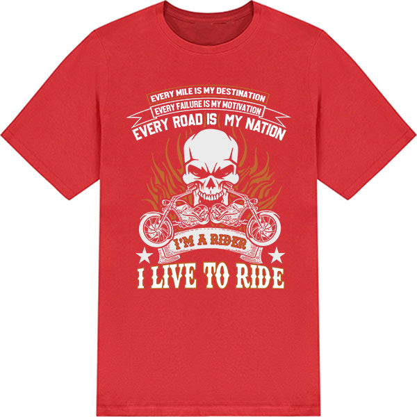 Unisex Motorbike Riders T-Shirt - Ride with Passion & Purpose