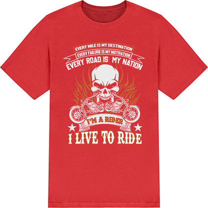 Unisex Motorbike Riders T-Shirt - Ride with Passion & Purpose