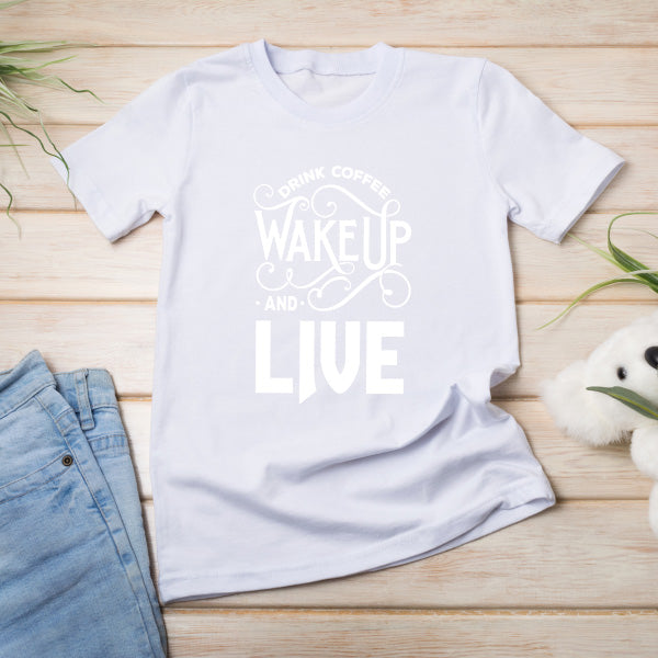 Drink Coffee Wakeup Live Unisex T-Shirt | Equestrian Style