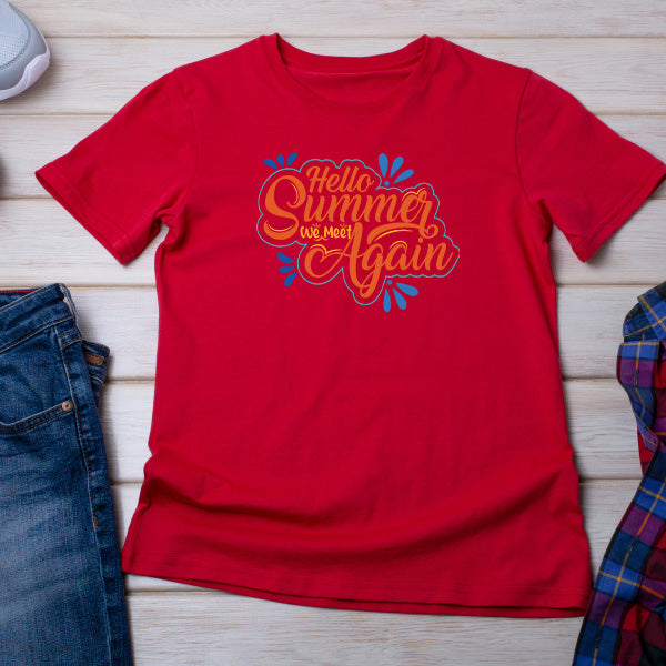 "Hello Summer We Meet Again" Unisex T-Shirt | Summer Series