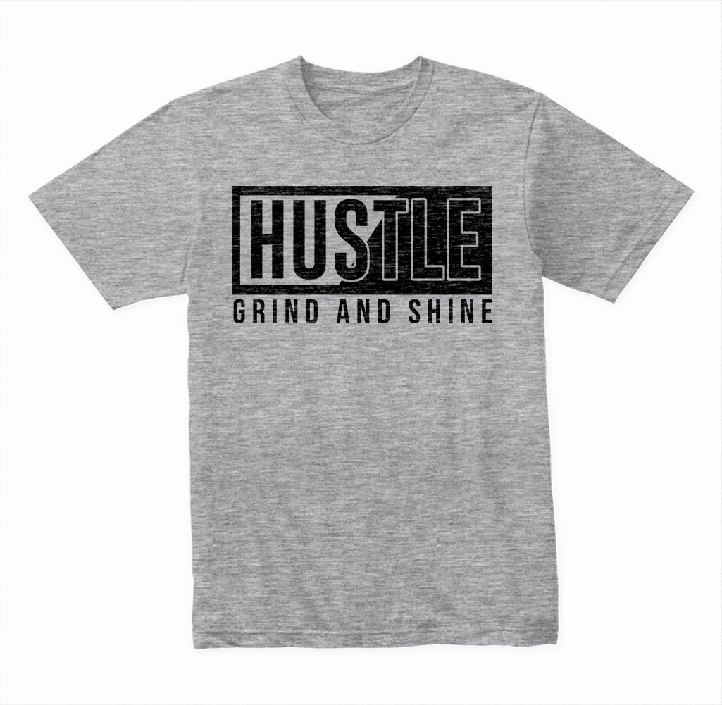 Hustle Grind Shine Unisex T-Shirt | Motivational Equestrian Tee