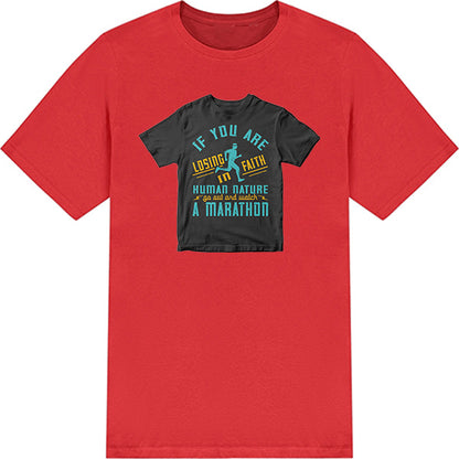 Unisex 'Faith in Humanity' Marathon T-Shirt | Runner's Edition