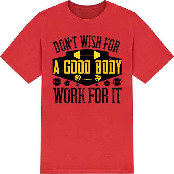 Unisex 'Work For It' T-Shirt | Fitness Focus Collection