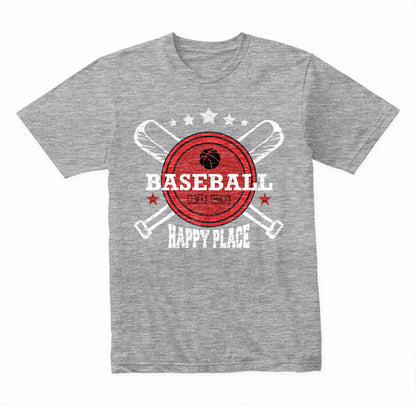 Baseball Is My Happy Place T-Shirt | Unisex | Equestrian Shop