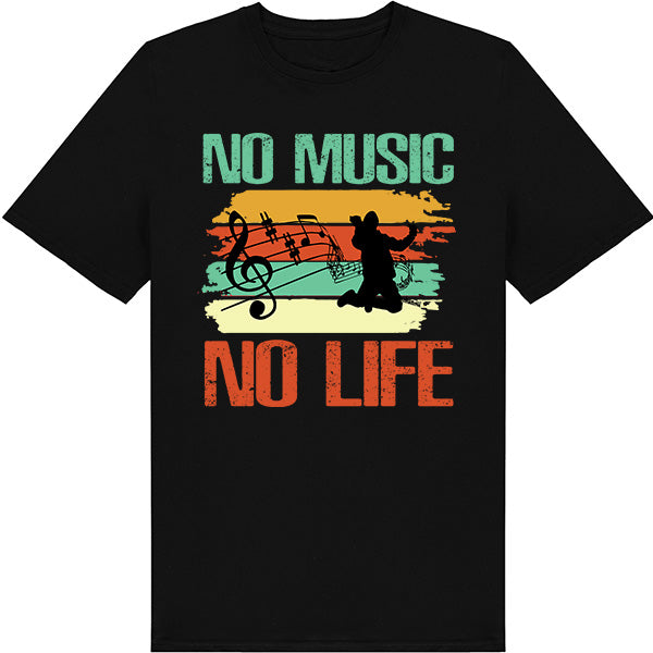 "No Music No Life" Unisex T-Shirt | Ideal for Music Lovers