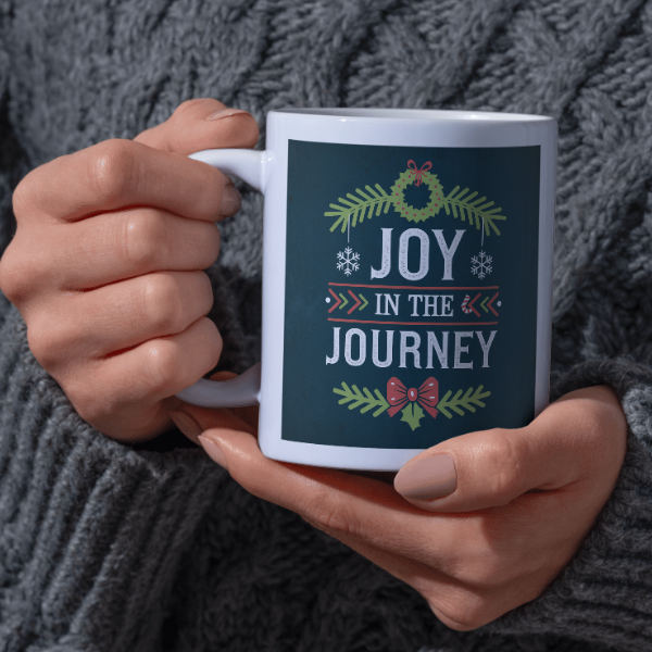 Shop the "Joy in the Journey" Christmas Mug - Perfect Holiday Gift for Coffee Lovers