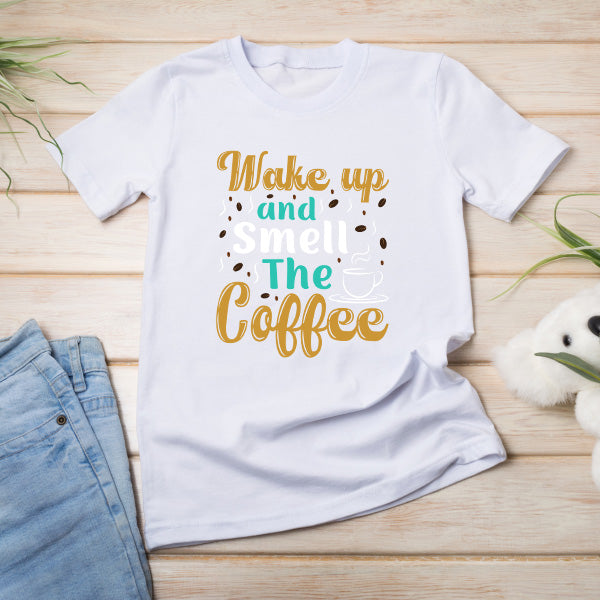 "Wake Up and Smell the Coffee" Unisex T-Shirt for Coffee Lovers