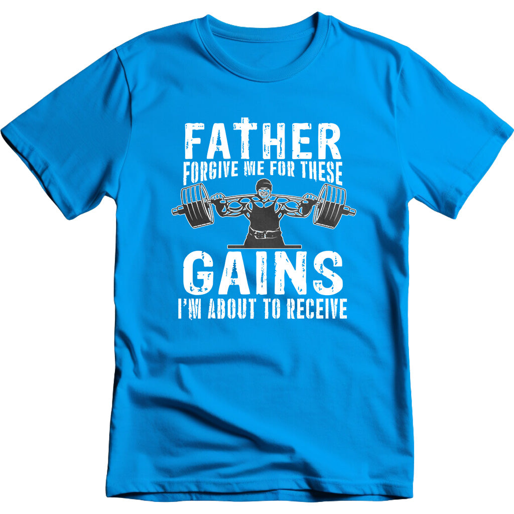 Father Forgive Me Gym T-Shirt | Unisex Essential Apparel