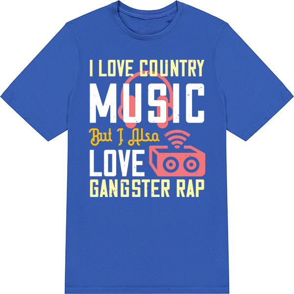 I Love Country & Gangster Rap T-Shirt | Unisex Music Tee