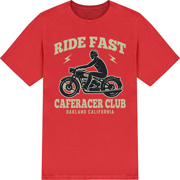 Ride Fast Caferace Club Unisex T-Shirt - Motorbike Enthusiasts