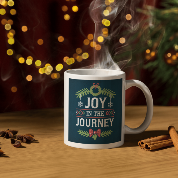 Shop the "Joy in the Journey" Christmas Mug - Perfect Holiday Gift for Coffee Lovers