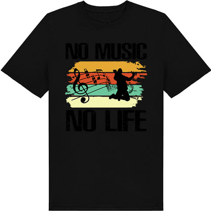 No Music No Life V3 Unisex T-Shirt | Ideal for Music Lovers