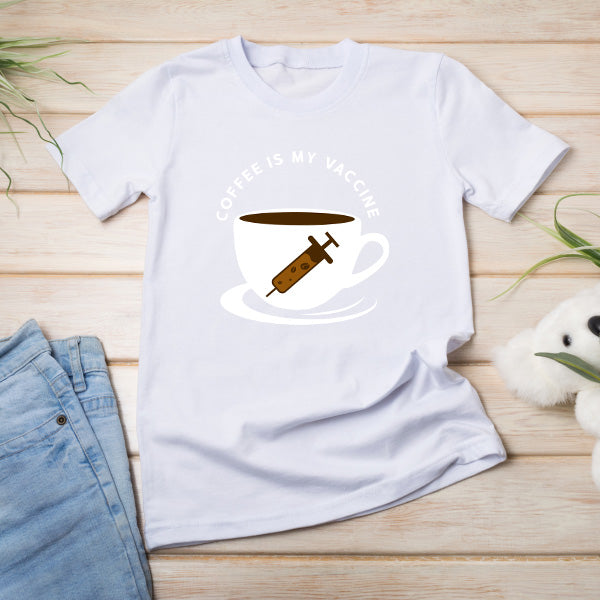 Coffee Is My Vaccine V2 T-Shirt | Ideal for Coffee Lovers