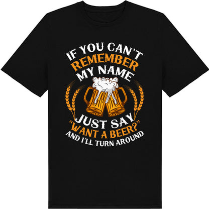 Funny Equestrian T-Shirt - 'Want A Beer' Unisex Tee