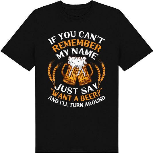 Funny Equestrian T-Shirt - 'Want A Beer' Unisex Tee