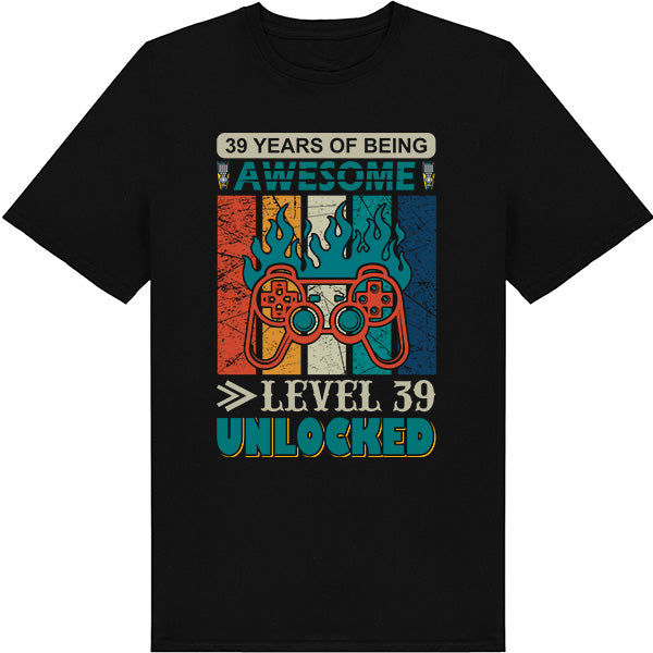 39 Years of Being Awesome T-Shirt | Premium Gaming Apparel