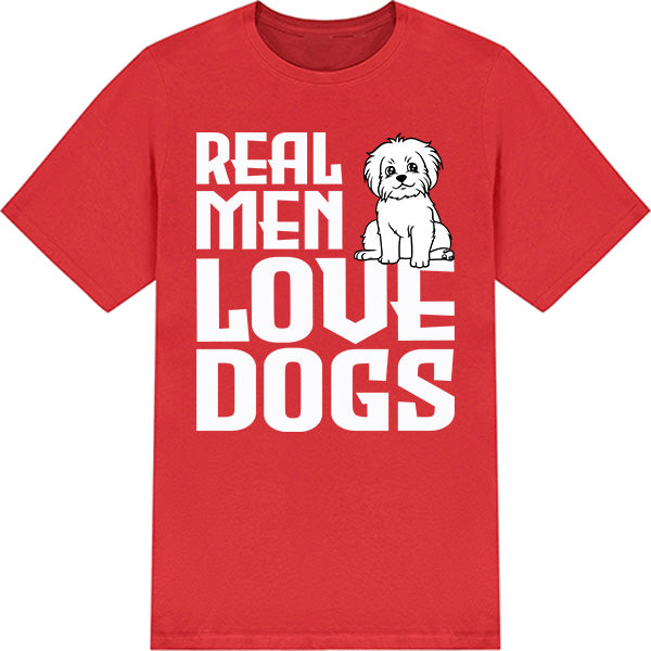 "Real Men Love Dogs" Unisex T-Shirt | Ideal for Dog Lovers