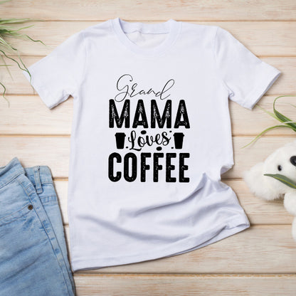 Grand Mama Loves Coffee Unisex T-Shirt | Equestrian Apparel