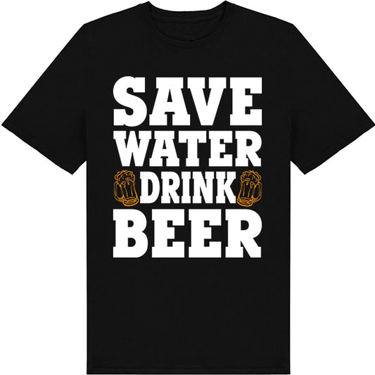 Save Water Drink Beer T-Shirt | Unisex Equestrian Apparel