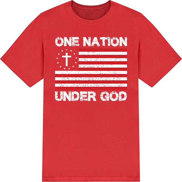 "One Nation Under God" T-Shirt | Christian Equestrian Apparel