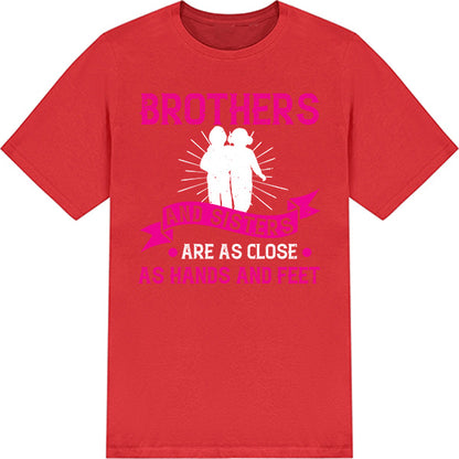 Unisex Sibling T-Shirt - 'Close as Hands & Feet' Design