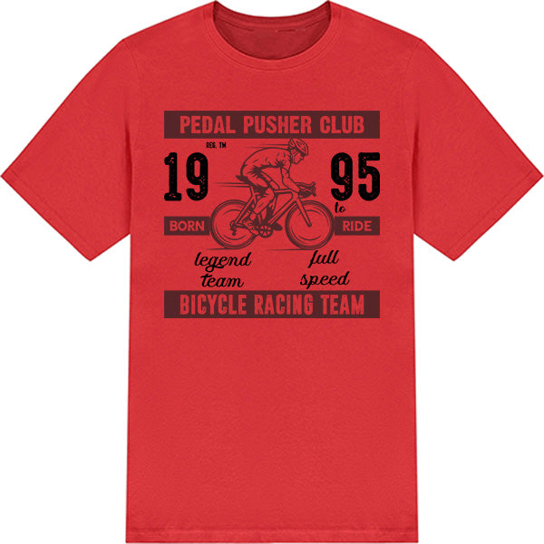 Unisex Bicycle Racing Team T-Shirt | Pedal Pusher Club