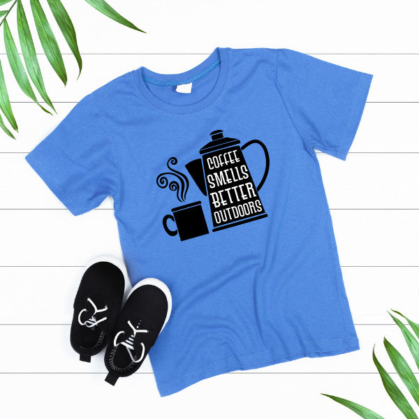 "Coffee Smells Better Outdoors" Unisex T-Shirt | Equestrian Style