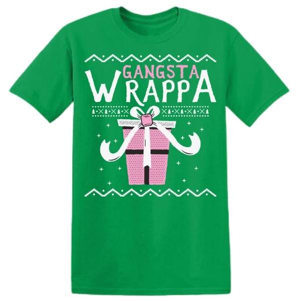 Gangsta Wrappa T-Shirt - Hip-Hop Holiday Gift | Christmas Collection