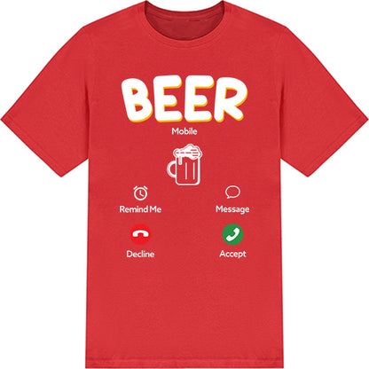 Unisex Beer Mobile T-Shirt | Ideal for Alcohol Lovers