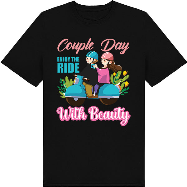 "Enjoy the Ride" Unisex T-Shirt for Couples - Equestrian Style