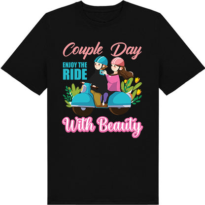 "Enjoy the Ride" Unisex T-Shirt for Couples - Equestrian Style