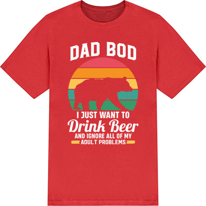 Unisex 'Dad Bod' Beer T-Shirt | Dad's Favorites Collection