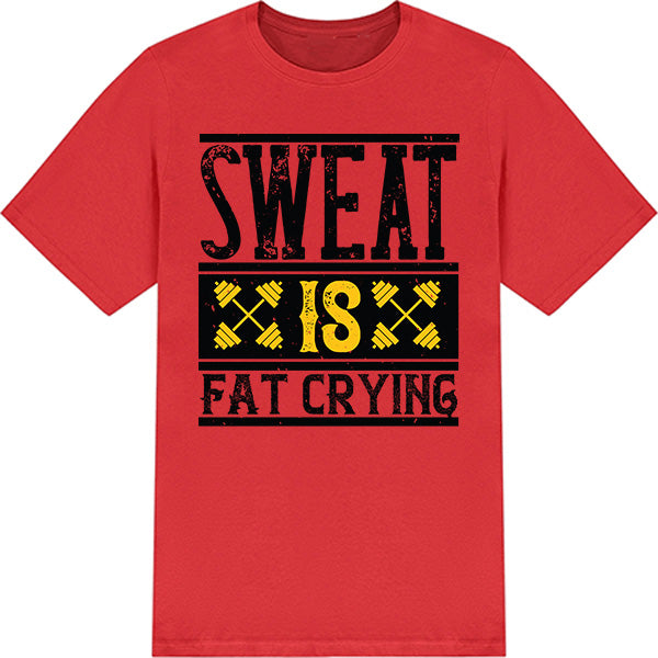 "Sweat Is Fat Crying" Unisex T-Shirt | Equestrian Fitness Tee