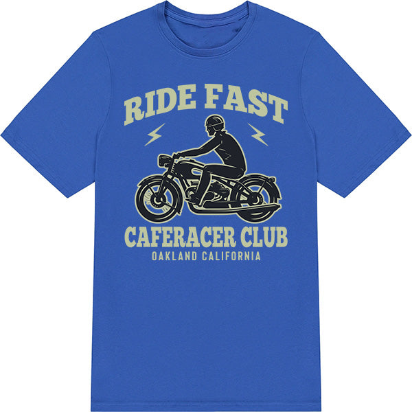 Ride Fast Caferace Club Unisex T-Shirt - Motorbike Enthusiasts