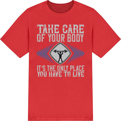 Unisex Fitness T-Shirt - Take Care Of Your Body | Equestrian