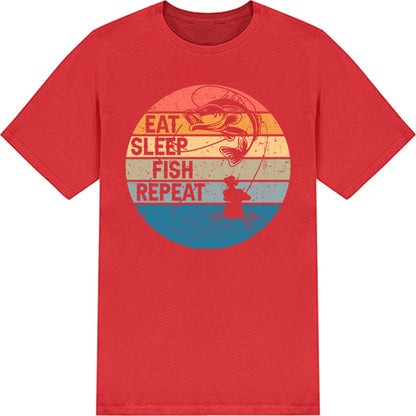 Eat Sleep Fish Repeat T-Shirt | Perfect for Fishing Fans