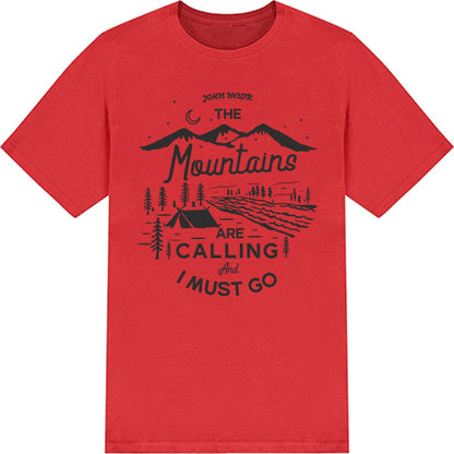 "The Mountains Are Calling" Unisex T-Shirt | Ideal for Camping