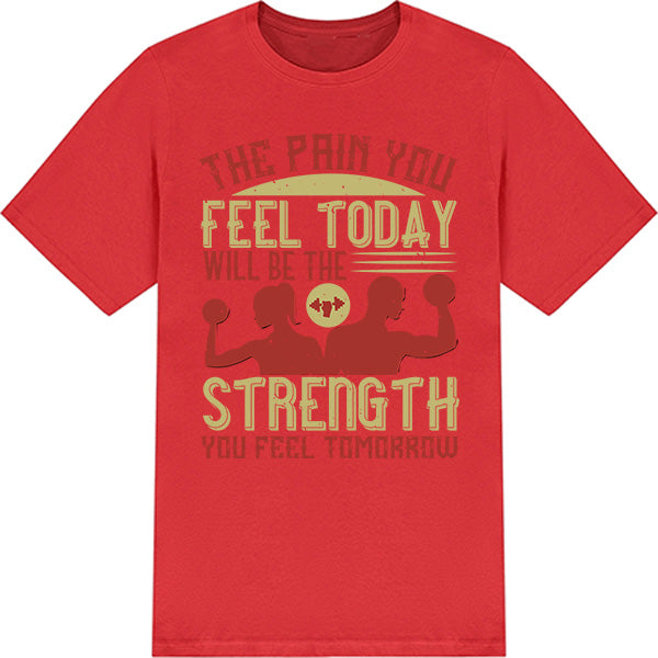 Unisex Equestrian T-Shirt - Strength & Pain Quote | Fitness Focus