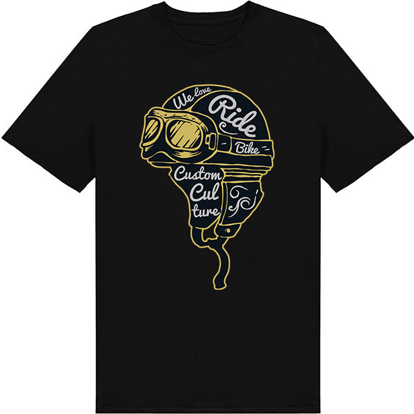 Ride Bike Custom Culture T-Shirt | Unisex Motorcycle Tee