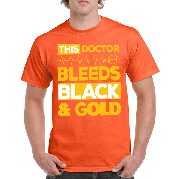 Doctor Bleeds Black & Gold Unisex T-Shirt | Equestrian Apparel