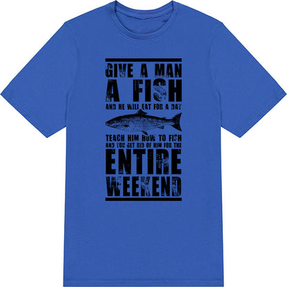 "Give A Man A Fish" Unisex T-Shirt | Ideal for Fishing Fans