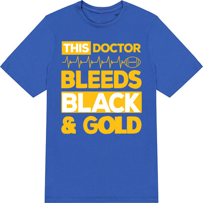 Doctor Bleeds Black & Gold Unisex T-Shirt | Equestrian Apparel