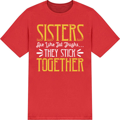 Sisters Are Like Fat Thighs T-Shirt | Perfect Sister Gift