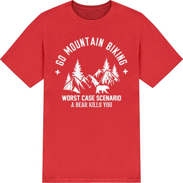 Unisex MTB T-Shirt | 'Worst Case Scenario' | Bicycle Adventures