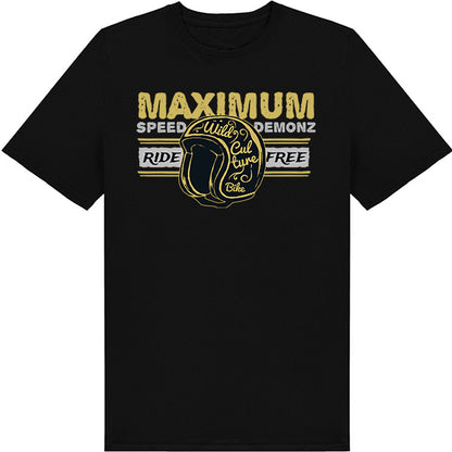 Maximum Speed Demonz Unisex T-Shirt | Motorcycle Enthusiasts