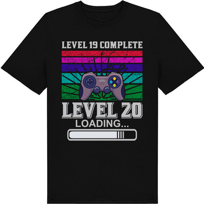 Level 19 Complete Level 20 Loading T-Shirt | Unisex Gaming Tee