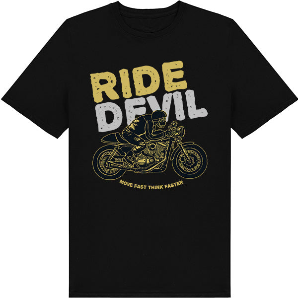 Ride Devil Move Fast T-Shirt | Unisex Motorcycle Tee