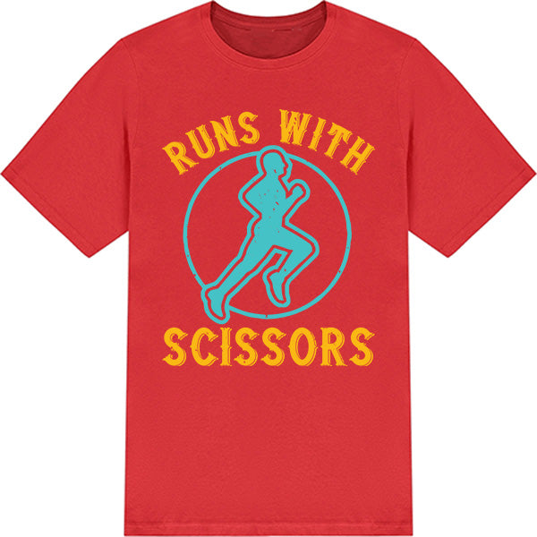 Run With Scissors Unisex T-Shirt | Runner's Edition