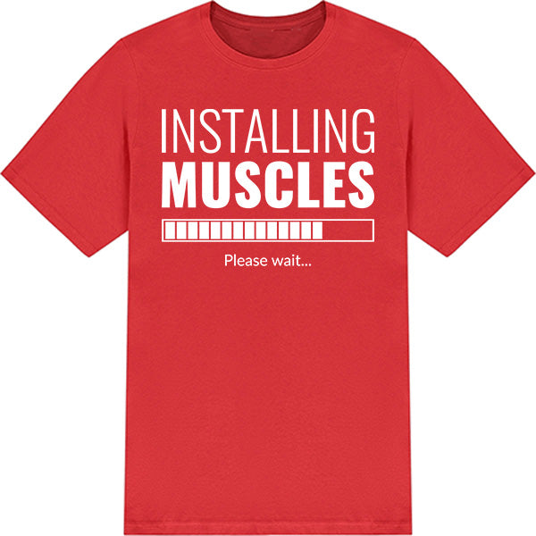 "Installing Muscles" Unisex T-Shirt | Equestrian Gym Wear